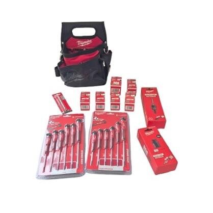 Milwaukee værktøjstaskesæt - hulsave & skr.trækker.