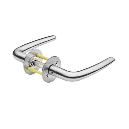 Randi Line 18 dørgreb 707104 L-form massiv roset CC30