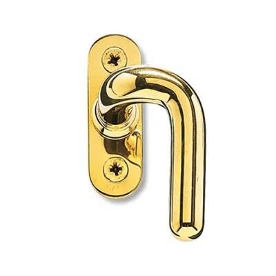 Randi vinduesgreb forkrøppet C-form, P3726 / P3727 Ø14mm, poleret messing. 