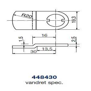 Ruko kamstykke 448430 vandret spec.