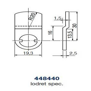 Ruko kamstykke 448440 lodret spec.