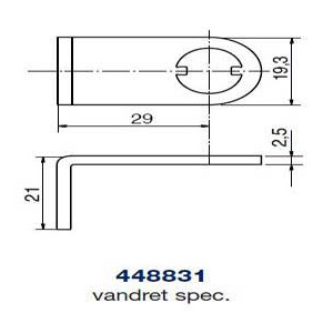 Ruko kamstykke 448831 vandret spec.