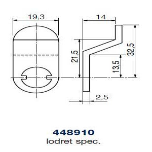 Ruko kamstykke 448910 lodret spec.