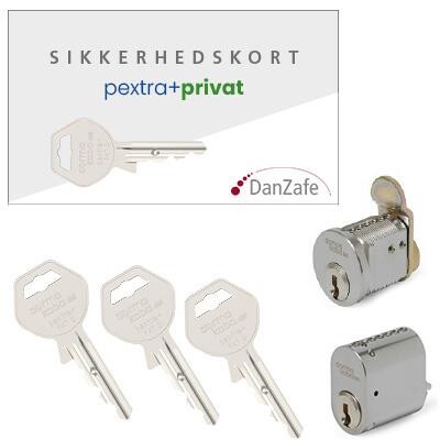 pextra+ privat Sæt, 1x4060, 1x4007, 3xnøgler