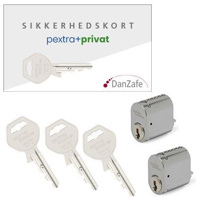 pextra+ privat Sæt, 2x4060, 3xnøgler