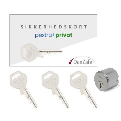pextra+ privat Sæt, 1x4011s, 3xnøgler