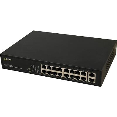 Pulsar 16xPoE Switxh 30W, 10/100Mb/s, u. strømforsyning