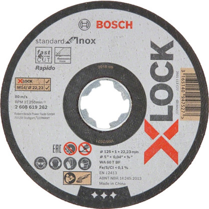 Bosch skæreskive X-LOCK STDI 125X1,0X22,23mm 10stk.