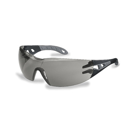 Uvex sikkerhedsbrille pheos sort/grå stel