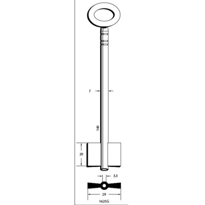 Kamnøgle 1625G