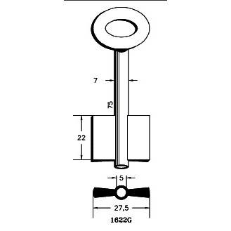 Kamnøgle 1622G