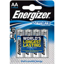 Energizer Ultimate Lithium AA / E91 / L91 Batterier (4 Stk)