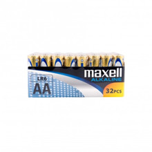 Maxell Long life Alkaline AA/LR6 Shrink batterier - 32 stk