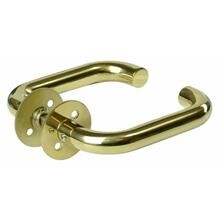 ProZafe Dørgreb 19 U, massiv roset, CC30, PVD messing