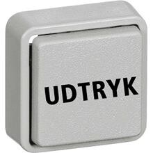 Udtryk mini med "UDTRYK" 25x25mm, hvid