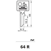 Burg Wächter nøgleemne 64R 
