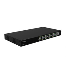 Milesight PoE Switch, 24xPoE, 2xGigabit-uplink + 2xSFP porte