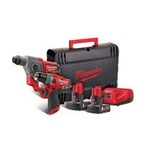 Milwaukke slagbormaskine og slagborehammer sæt M12FPP2B-602X