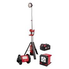 Milwaukee arb. lampesæt + M18 5,0Ah batt.