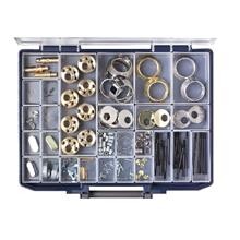 Ruko sortimentsæske med tilbehør til sikkerhedscylinder.