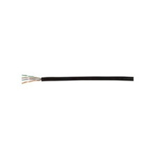 Kabel U-UTP udendørs, uskærmet kat. 5E, PE, 500m, sort
