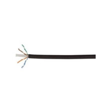 Kabel U-UTP udendørs, uskærmet kat. 6, PE, 500m, sort