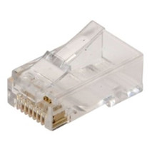 RJ45 modular plug UTP, stiv/flex leder, kat. 6