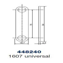 Ruko kamstykke 448240 t/1607 universal