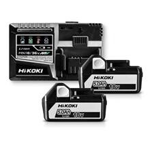 HiKOKI batterisæt 18V 2x5,0Ah + hurtiglader