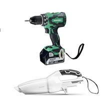 Hikoki bore/skruemaskine 18V + støvsuger 18V + batt. sæt