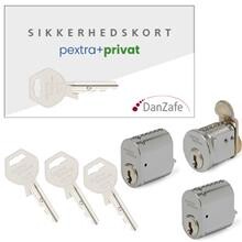 pextra+ privat Sæt, 2x4060-S, 1x4007, 3xnøgler