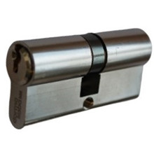 1 pextra+ 6/4020+0+0 Din dobbelt cylinder Sats mat krom supplering