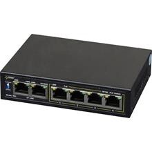 Pulsar 4xPoE Switch 30W, 10/100Mb/s, u. strømforsyning