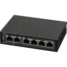 Pulsar 4xPoE Switch 30W, 1GB/s, u. strømforsyning