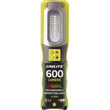 Unilite håndlygte signal 3 farver accu 600 lumen