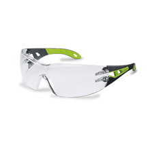 Uvex sikkerhedsbrille pheos sort/grønt stel