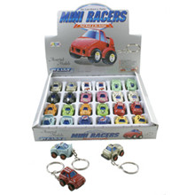 Nøglering m/"Mini Racers"24 stk.(helt display)