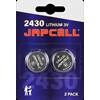 Japcell batteri CR2430 lithium batteri, 2 pak