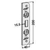 STEP 9009-15 Mekanisk slutblik t/ motorlås 550/551