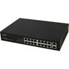 Pulsar 16xPoE Switxh 30W, 10/100Mb/s, u. strømforsyning