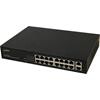 Pulsar 16xPoE Switch 30W, 1GB/s, u. strømforsyning