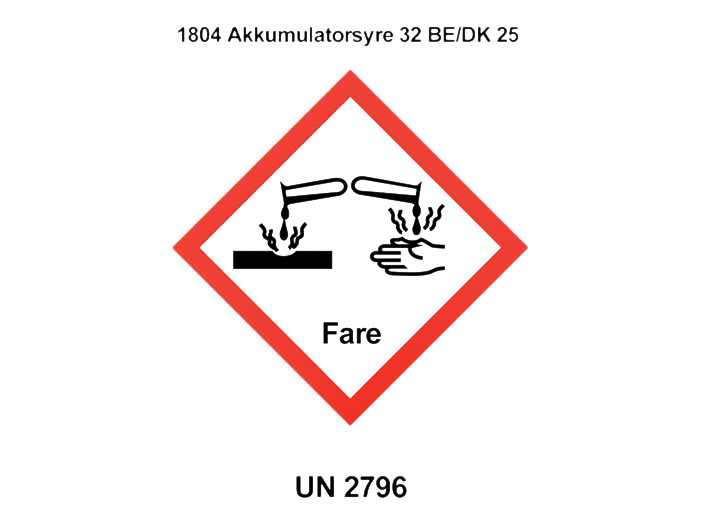 Syre - 1 liter <br />Tilbehør