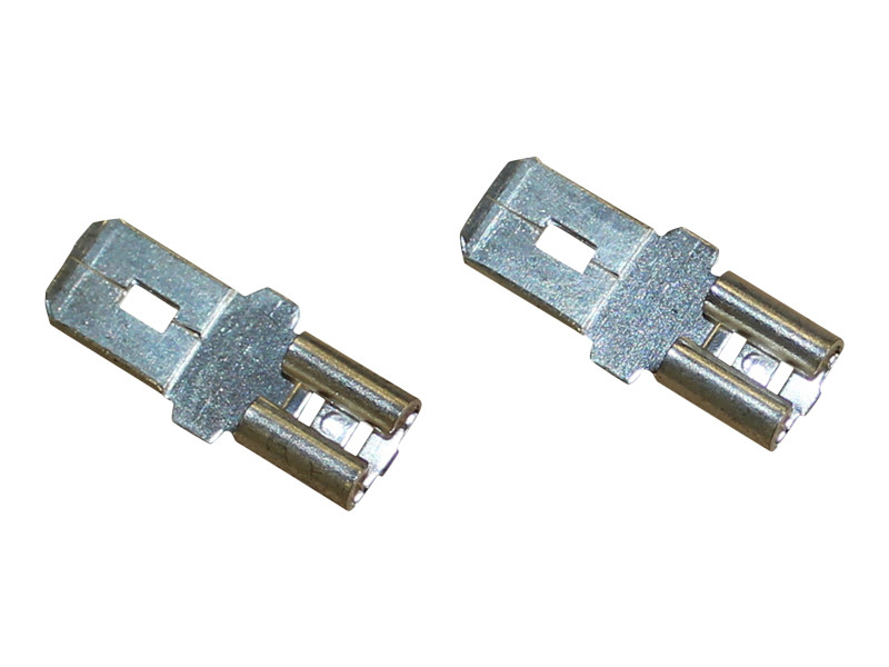 Adapter spadestik 4,8 til 6,3 mm <br />Tilbehør - Sæt á 2 stk.