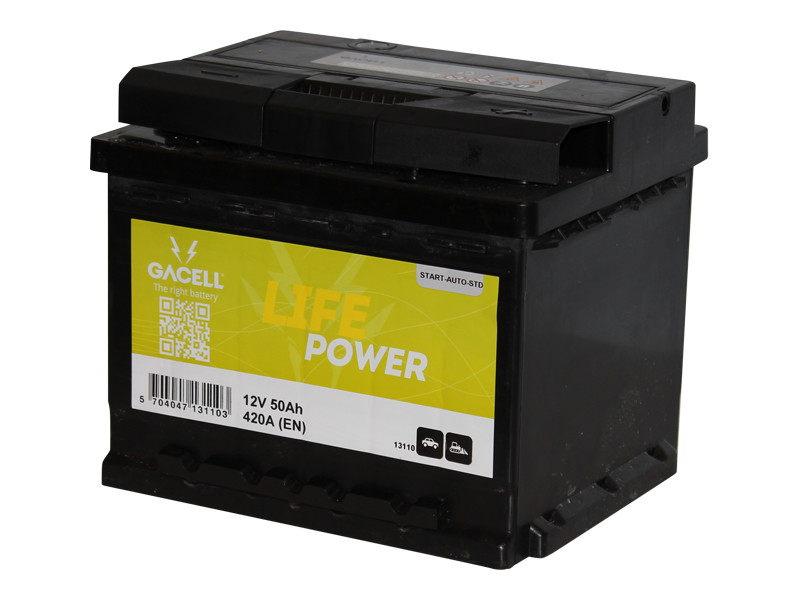 Batteri 50Ah/12V/207x175x190 <br />Start - Auto - STD