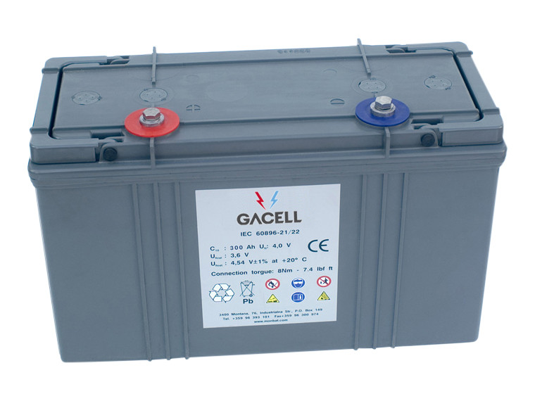 Batteri 200Ah/6V/386x168x232 <br />Stationær - AGM - Longlife