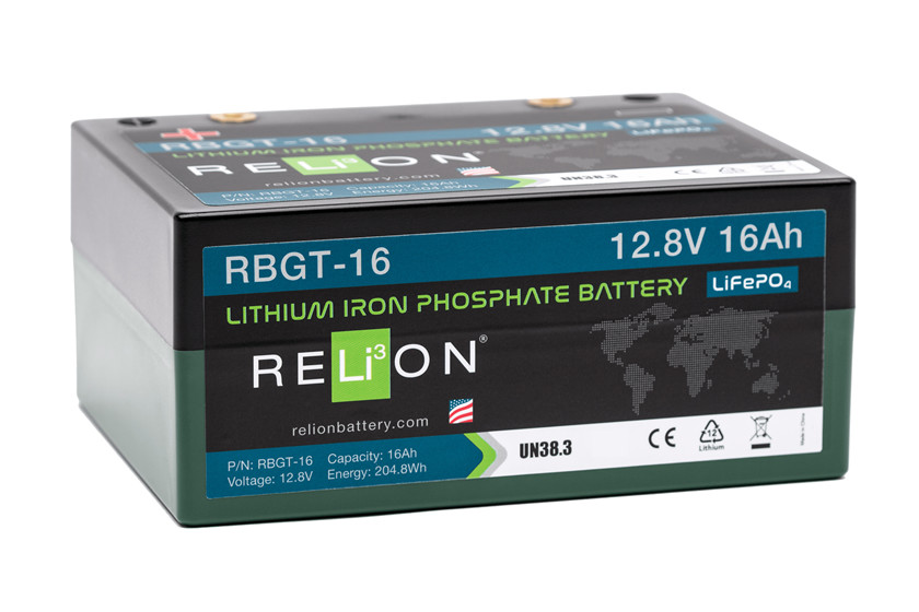 Batteri 16Ah/12,8V/168x128x76 <br />Drift - Li-Ion