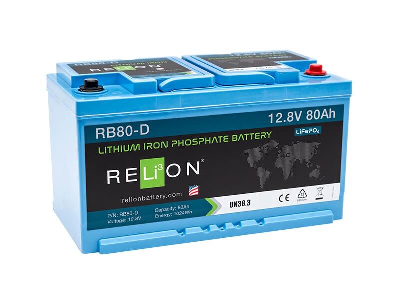 Batteri 80Ah/12,8V/335x175x190 <br />Drift - Li-Ion