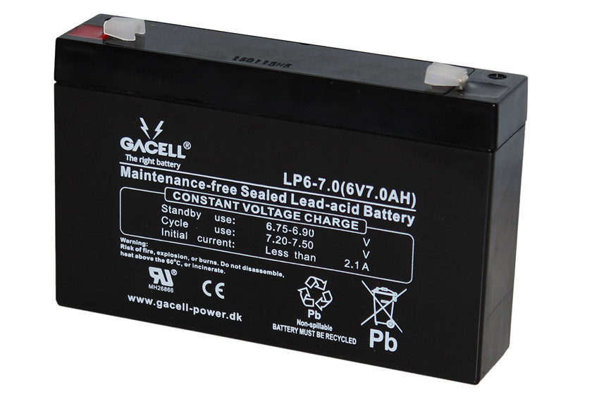 Batteri 7Ah/6V/151x34x94 <br />Drift - AGM - General Purpose