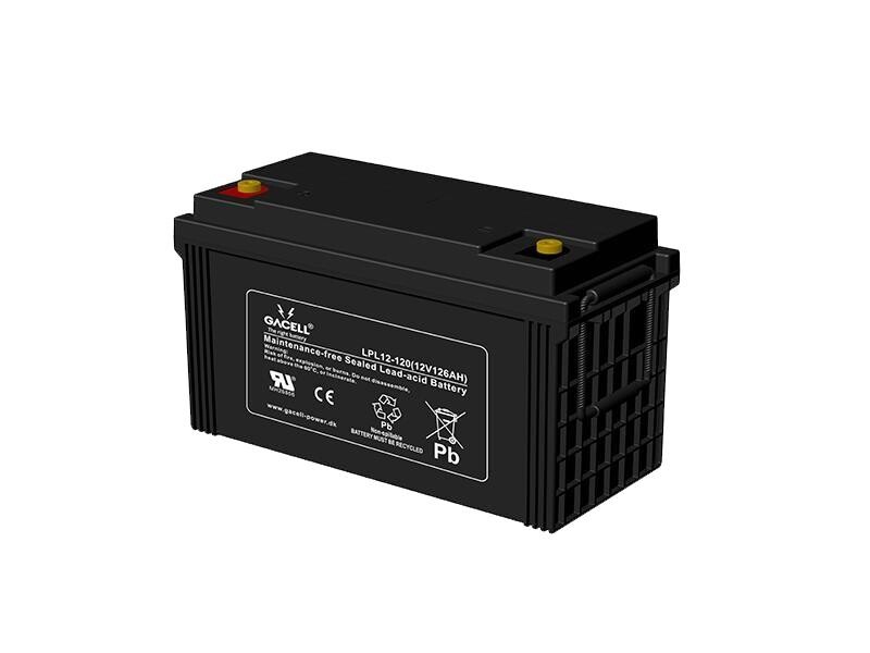 Batteri 126Ah/12V/408x177x225 <br />Stationær - AGM - Longlife