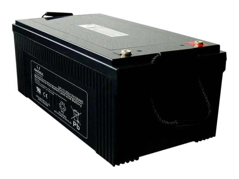 Batteri 250Ah/12V/522x268x220 <br />Stationær - AGM - Longlife